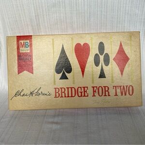 Vintage 1964 Milton Bradley Chas H Goren's BRIDGE FOR TWO Fine Edition, Complete